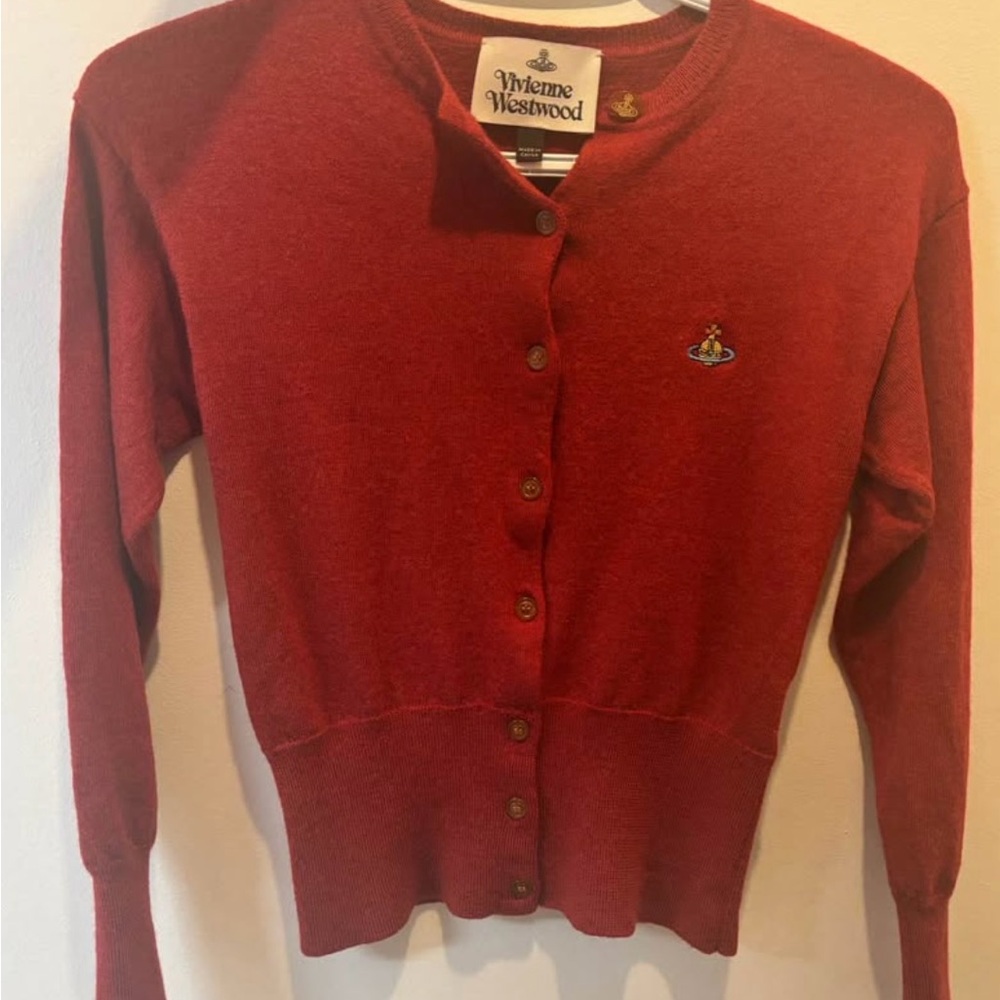 Vivienne Westwood Cardinal Red Cardigan